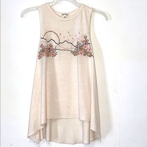 Embroidered tank top